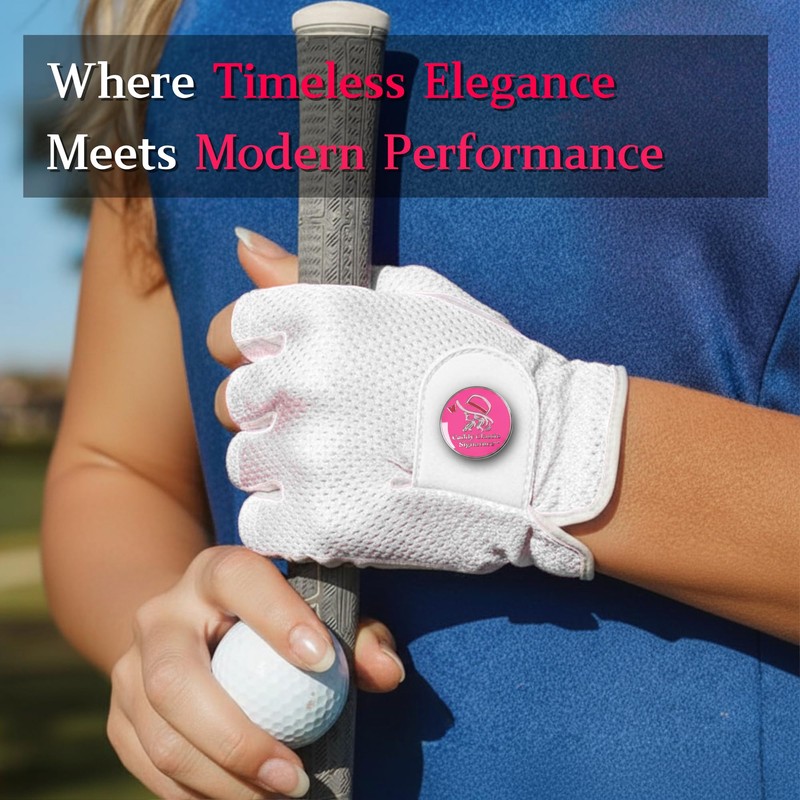 Caddy Classic Ladies Golf Glove Women | Half Finger Mesh