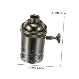 Operitacx 2 Stück Retro Galvanisierter Lampenkopf Lampenersatzteile Ersatz Lampenfassung Glühbirnenfassung Lampensockel Lampenbefestigung Ersatzteile Lampenteile Hardware