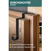 4smile Door Hooks for Hanging, Set of 10, Black, Stainless
