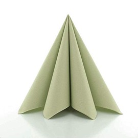 Mank GmbH Airlaid Napkins 40 x 40 cm Neutral Perfect for Catering and Celebrations Fabric-Like and Absorbent Pack of 50 (Olive)