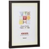 Nakabayashi F-TMS-411-D Two-Tone Photo Frame, A4/B5 Black