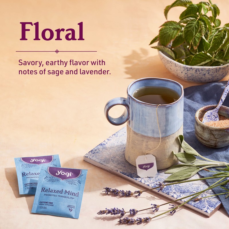 Yogi Tea - Relaxed Mind (6 Pack) - Supports Tranquility