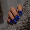 KQueenest Royal Blue Press On Nails Medium Square - Summer