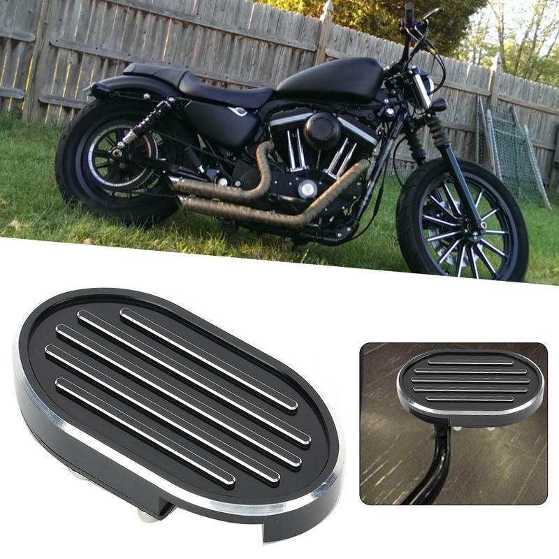Stripe Style Brake Pedal Pad Motorcycle Footpeg Cover Accessory Fits