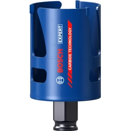 Bosch Professional 1 x Expert Construction Material hole saw (for soft wood, diameter 57 mm, hammer drill accessories)