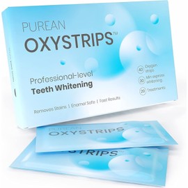 Purean Teeth Whitening Oxystrips - 40 Pure Atomic Oxygen Releasing White Strips