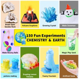 UNGLINGA 150 Experiments Science Kits for Kids Boys Girls, S.T.E.M Kit Toys G...
