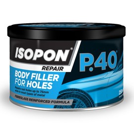 Reinforced Glass Fibre Bridging Compound Tin U-Pol 250ml P40