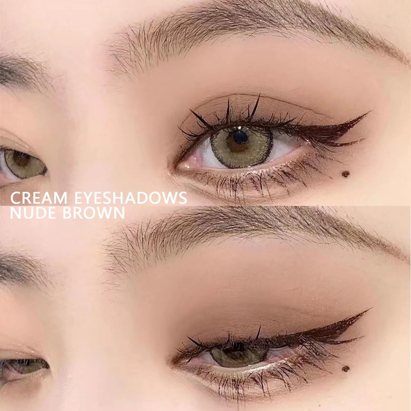 Long Lasting Waterproof Liquid Matte Eyeshadow In Neutral Nude Brown