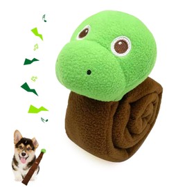 GIOJIO Dog Enrichment Toys, Dog Puzzles Squeaky Treat Dispensing Crinkle Plush Snuffle Toys, Snuffle Toys Foraging Instinct Training for Small Medium Large Dogs (Snack)