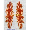 ESOSZNUA Two Colors Handmade Shining Rhinestones lace Applique Patches Sewing