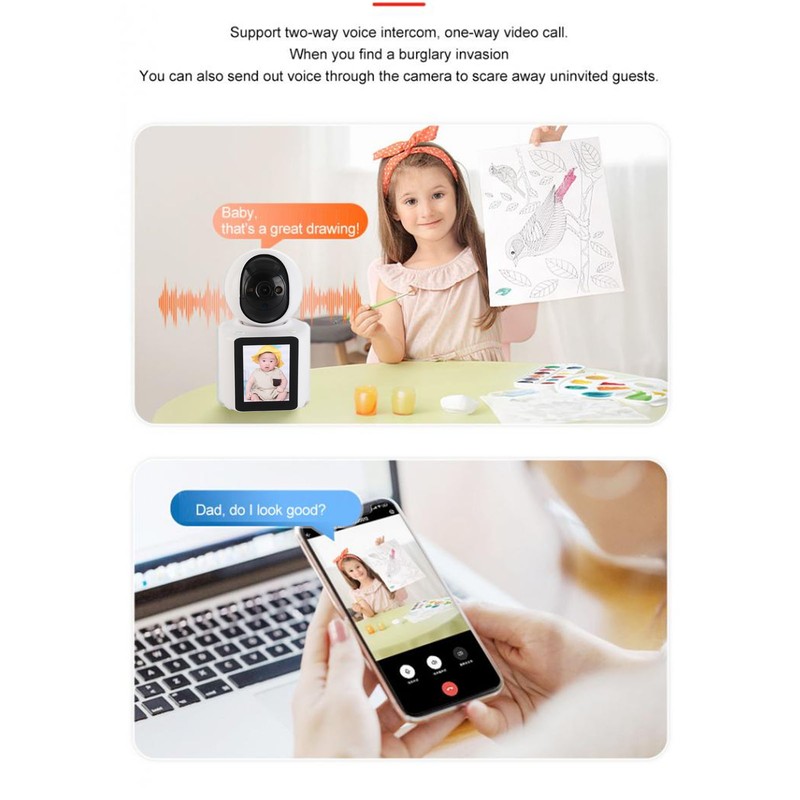 Video Calling Camera 2.8 Inch Screen HD 1080P 2.4G WiFi