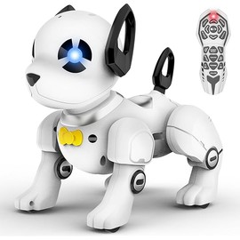 Remote Control Robot Dog Toy, RC Dog Programmable Smart Interactive Robotic Pets, RC Stunt Robot Toys Dog Imitates Animals Music Dancing Handstand Push-up Follow Functions for Boys Girls Toy