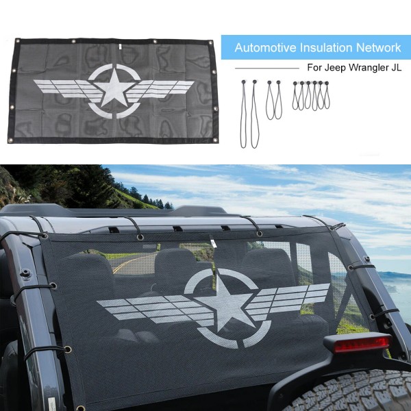 CheroCar Back Trunk Sunshade Mesh Cover Bikini anti-UV for 4-Door