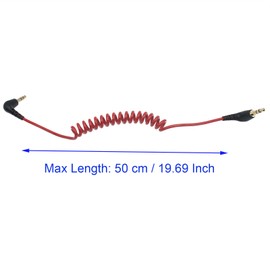 SYCZIOHU 1 Pcs Camera Microphone Cable 3.5mm TRS Male Audio Mic Cord for Interviews and Music Recording (Red)