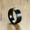 SWOPAN Men's Spinner Ring Fidget Anxiety Rings 8MM Stainless Steel