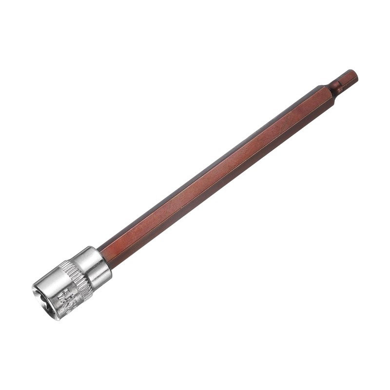 sourcing map 4mm Hex Bit Socket 1/4" Drive SAE S2