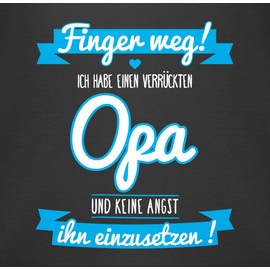Shirtracer - Baby Bodysuit Boy Girl - Sayings Baby - Ich habe einen verrückten Opa, 1 black