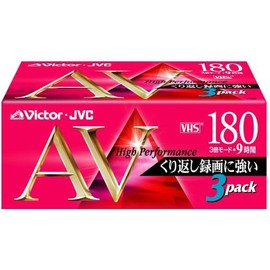 Victor 180 Minutes Videotape Pack of 3 (Standard) [3T – 180avk]