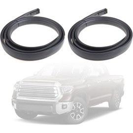 2Pcs Roof Drip Molding Weatherstrip (Pair) Fit for Toyota Tundra CrewMax Cab 2007-2021, Left & Right Side Roof Trim Seal Kit Replace 75552-0C060 75551-0C060(Not Fit Double Cab)