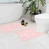 Walensee Bathroom Rug 2 Pieces Set Non Slip Bath Mat