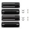 Adjustable Enamel Grill Heat Plate Shields, Universal BBQ Gas Grill