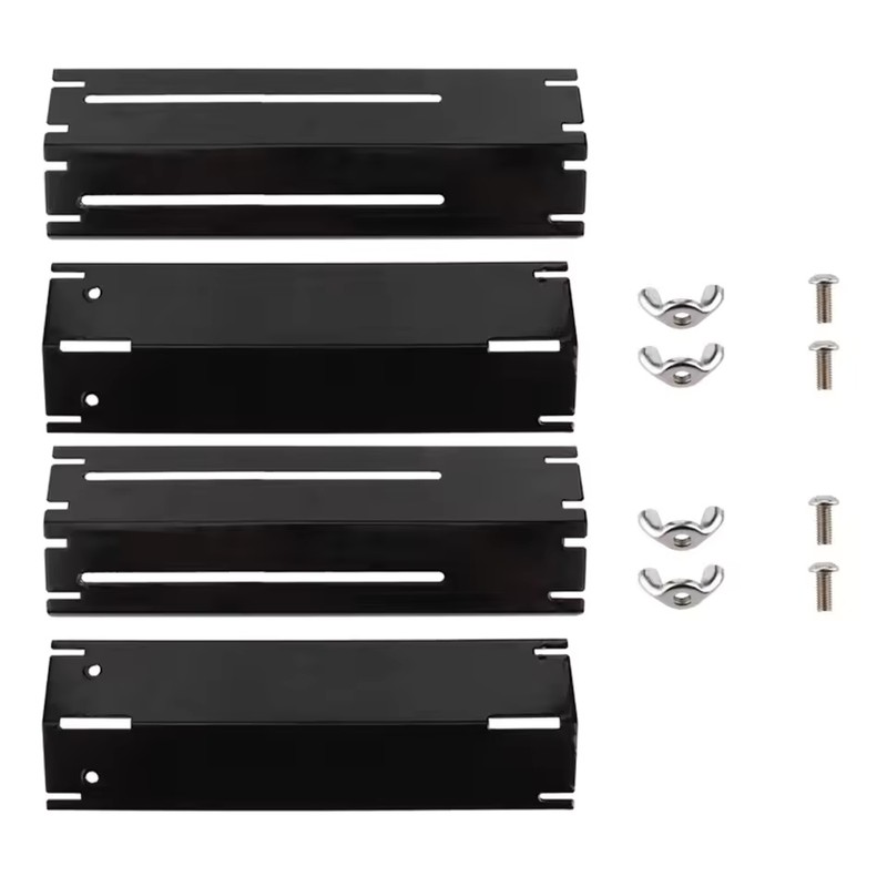 Adjustable Enamel Grill Heat Plate Shields, Universal BBQ Gas Grill