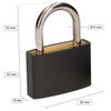 KOTARBAU® Padlock 30 mm with Steel Cable 4 mm x