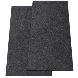 59"x30"(2-Pack) Garage Floor Mat Oil Spill Mat Absorbent Oil Pad, Reusable, Washable, Durable, Waterproof Backing, Protects Garage Floor or Driveway Surface, Black (59"x30"(2-Pack))