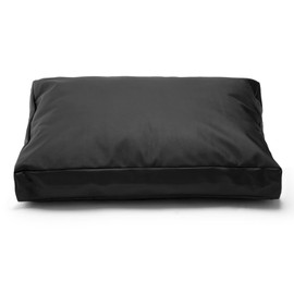 Aacabo Replacement Dog Bed Cover,Heavy Duty Waterproof Removable 54" L x 44" W x 4" H Reusable Dog Bed Covers with Zipper.Black,Cover Only