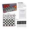DIVCHI Draughts Game - Traditional Checkers Board Game for Children
