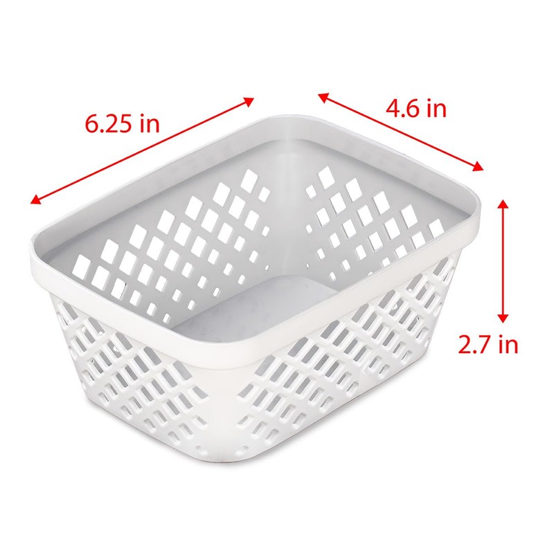 Glad Plastic Storage Basket Set - Multipurpose Drawer Trays, Kitchen