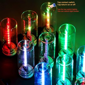 Snaptrol Mini USB Touch Control LED Ambient Light -4 Lighting Modes (Stable/dimmable SOS, Slow Flash, Breathing) Suitable for car interiors, Homes, Camping, and Party Decorations (Purple)