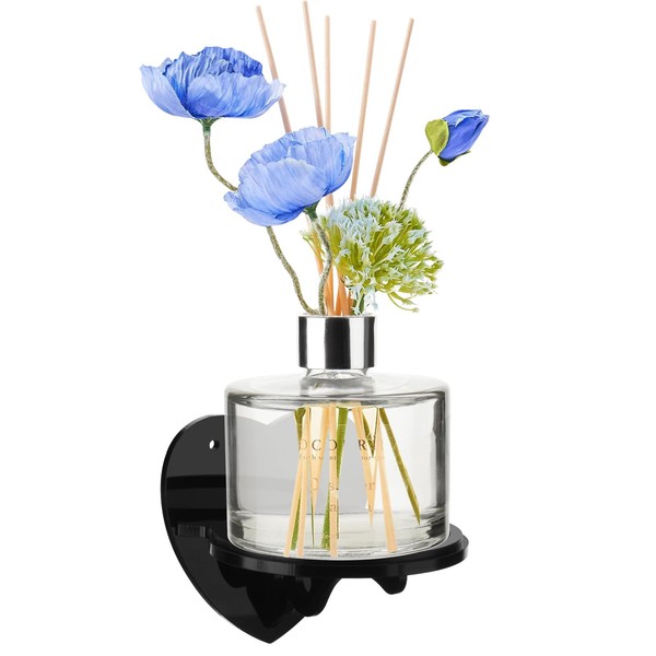 Preserved Flower Reed Diffuser Holder, No-Drill Wall Mounted Aromatherapy Diffuser