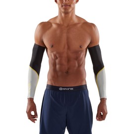 Skins Essentials Sleeves, Black/Citron, XS