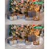 TIDEVAN Large Christmas Tree Skirts, 122 cm Christmas Tree Blanket,