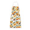 TOBGBE Orange Gifts Idea Tangerine Adjustable Apron With Pockets For