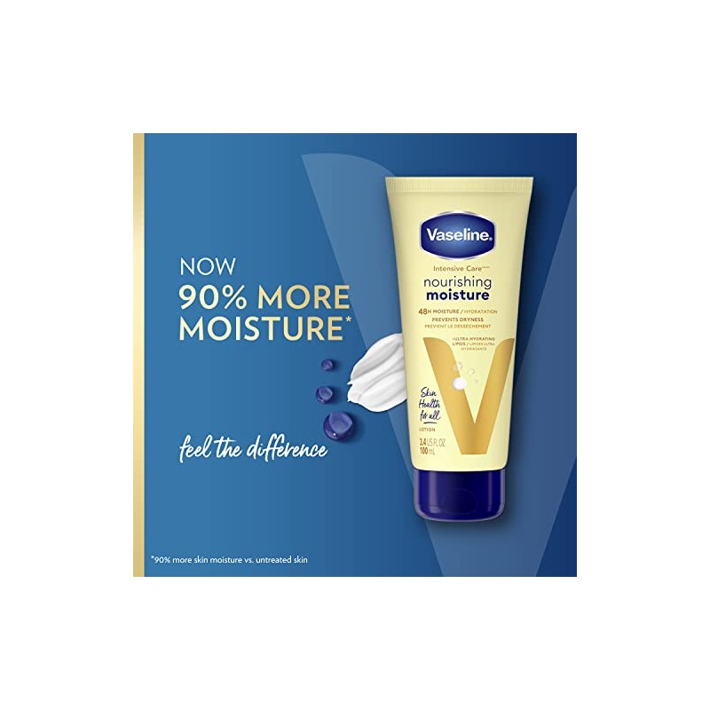 Vaseline Intensive Care Hand & Body Lotion Essential Healing, White,