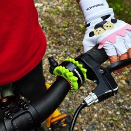 ROCKBROS Bike Bell Aluminum Alloy Bicycle Bell Mountain Bike Bells for Kids Adults with Loud Sound and Fit for 0.87-1in/22-25.4mm Bicycle Handlebars