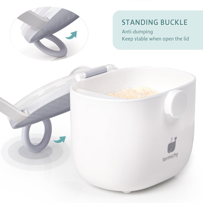 Termichy Baby Formula Dispenser, Portable Formula Dispenser Container with Scoop