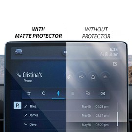 EV Supply Co. Matte Screen Protector for Ford Mustang Mach-E (21-24, 2025) F-150 Lightning 15.5" Tempered Glass Display Cover, Anti-Glare, Anti-Fingerprint