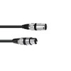 Omnitronic XLR cable, 3 pin, 0.2 m, black