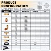 CheeMuii 64 PCS Brass DOT Air Line Fittings with 100FT