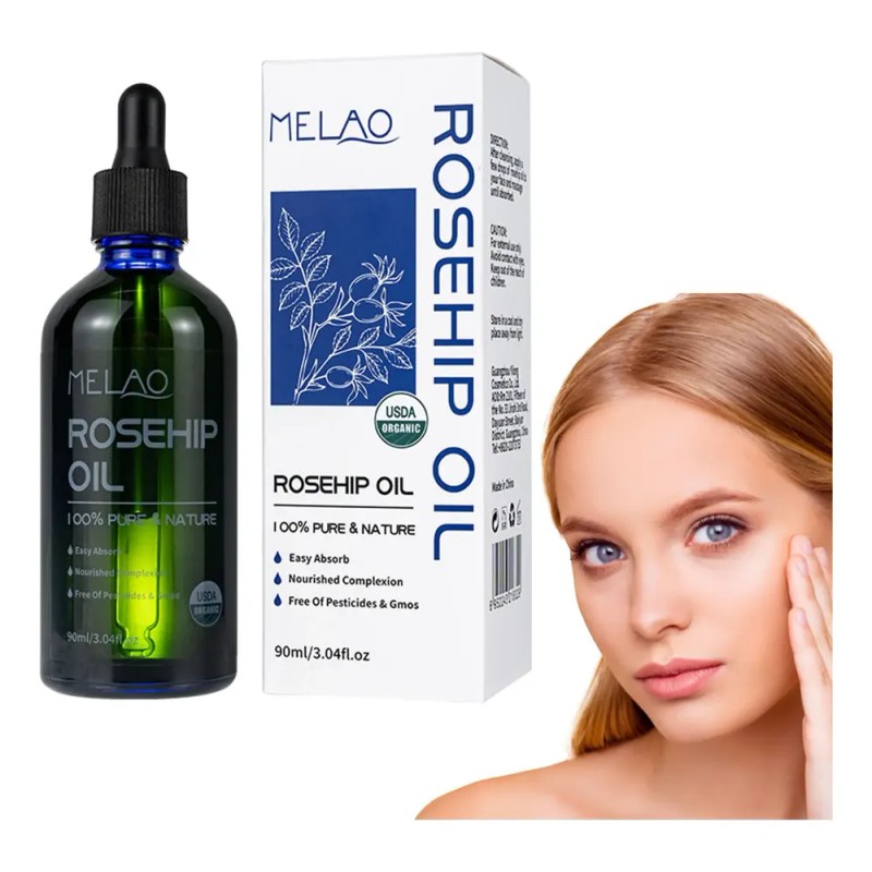 Suero Facial De Aceite De Rosa Mosqueta Con Vitamina C