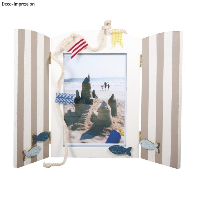 Rayher Wooden Photo Frame, FSC Mix Credit, 18.5x13x0,6cm, w. Folding