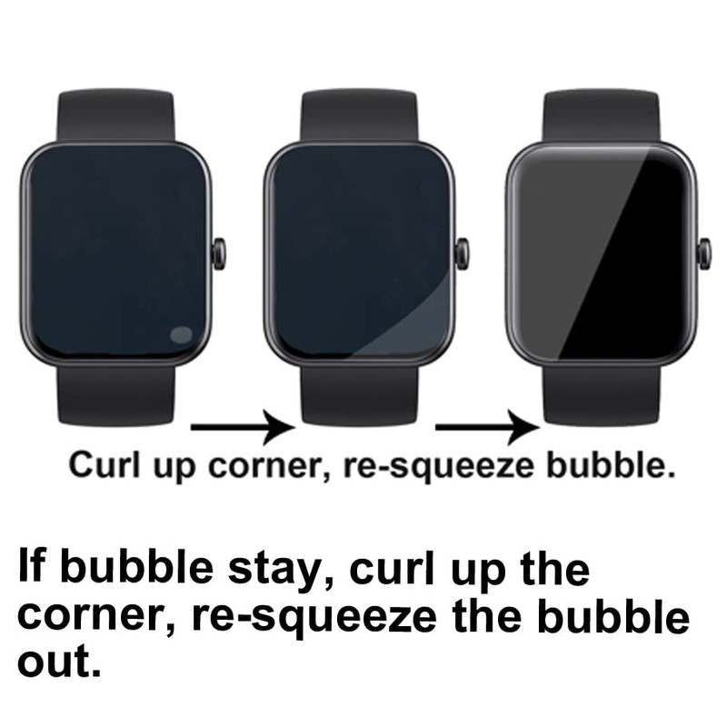 3D Screen protectors Compatible with IDW25 1.83” KALINCO Smart Watch,