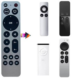 Universal Remote for Apple TV 4K/ Generation 1 2 3 4/ Apple TV HD A2843 A2737 A2169 A1842 A1625 A1427 A1469 A1378 A1218, No Voice Command