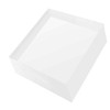 Missartist Clear Solid Acrylic Block ，Diamond Polished Acrylic Cube Display