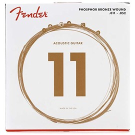 Fender 60CL .011 - .052 Phosphor Bronze Custom Light Acoustic Guitar Strings