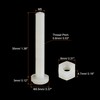 sourcing map 20 Pairs Nylon Screw Nut Assortment, M5x35mm Slotted
